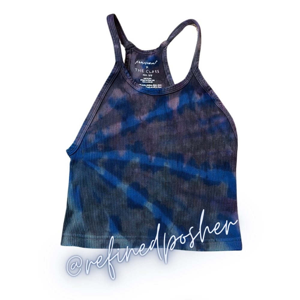 Free People Movement Happiness Runs Crop Top size XS/S NEW Washed Black Dye - Picture 3 of 5